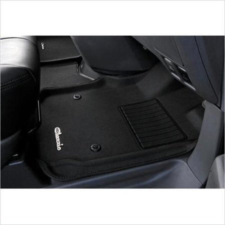 U-ACE, INC 3D Maxpider L1FR02101509 FORD Flex 2009-2011 Black KAGU - TPR - Molded Floor Mats L1FR02101509